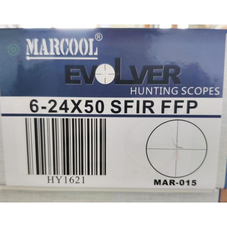 Teleskop Marcool Evolver 6-24x50 FFP Retikel Nyala terlaris