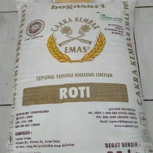 

Tepung Cakra Kembar Emas 25Kg