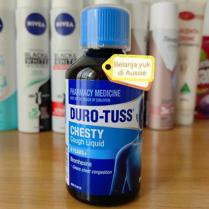 DURO-TUSS CHESTY Cough Liquid (Obat Batuk) 200mL - Made in Australia