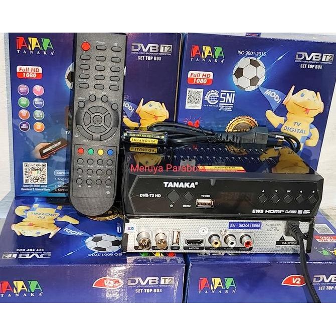 Set Top Box Dvb T2 Tanaka - Kabel Rca, Hdmi, Usb Dongle Wifi - Antena