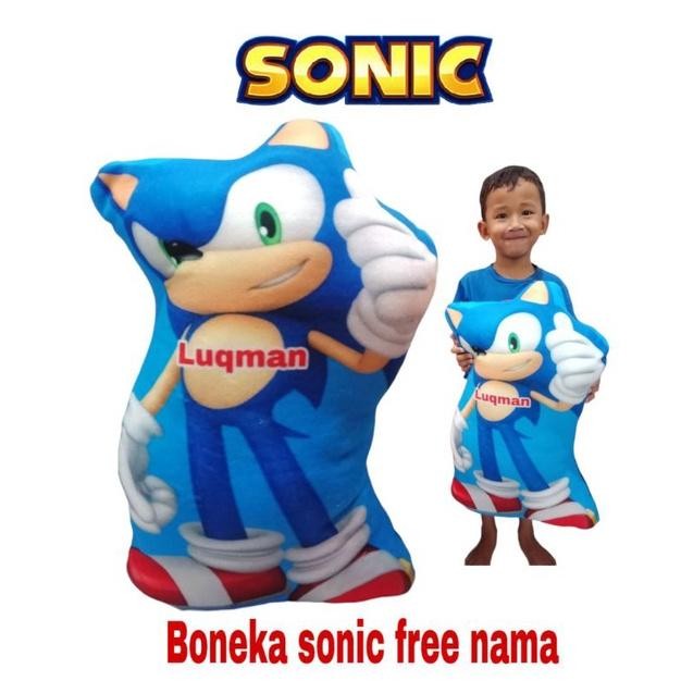 Boneka Karakter Sonic Bantal Sonic Boneka Sonic Mainan Sonic AST