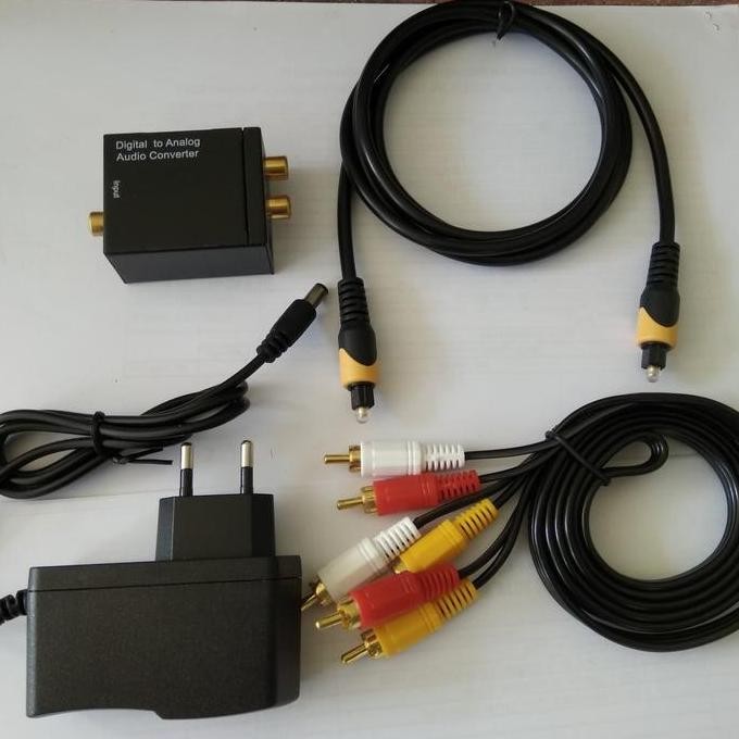TERLARIS - Audio TV to Speaker Sound + kabel optik+ kabel L/R