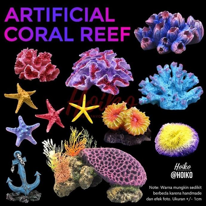 Hiasan Aquarium Batu Coral Laut Imitasi Karang Laut Coral Reef Aquascape