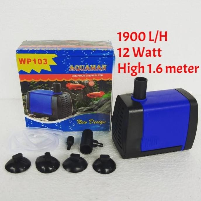 Aquaman Wp 103 - Pompa Air Celup Kolam Ikan Aquarium Aquascape Wp103