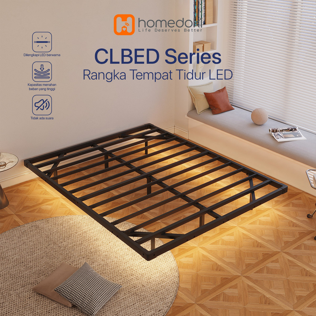 Homedoki  CloudBed  Series / Ranjang / Tempat Tidur Besi / Divan Kasur / Dipan Tempat Tidur