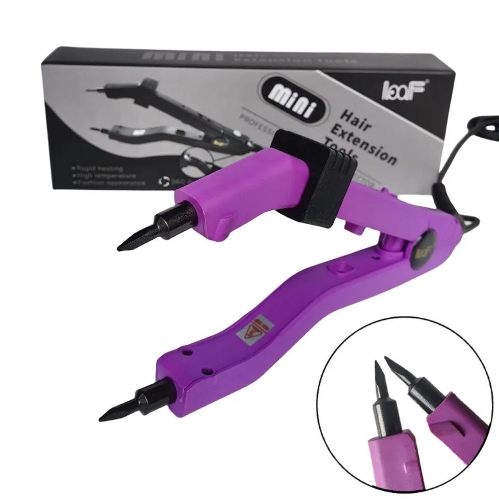 609B adjustable Temperature 220 Smart Mini Heating Sharp Tip keratin Hair Extension tool Keratin Bon