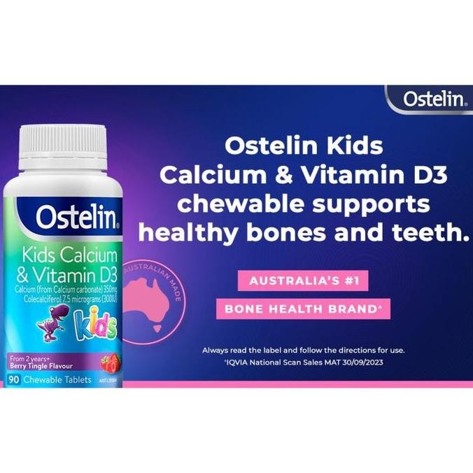 BEBAS ONGKIR - OSTELIN Calcium & Vitamin D3 130 / 300 Tablets / Vit D3 1000IU 1000 IU Capsules Kapsu