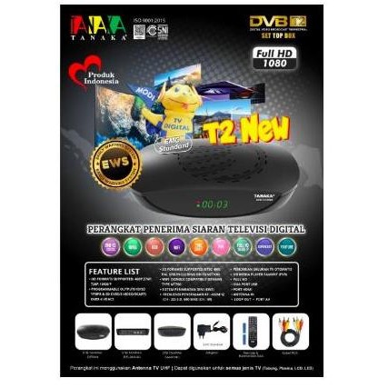 TERBARU - Tanaka AAA Set Top Box STB DVB T2 Penerima Siaran Digital