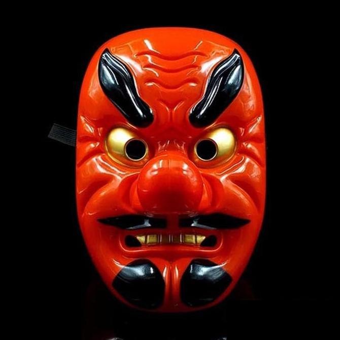 topeng tengu halloween cosplay mask tradisional jepang