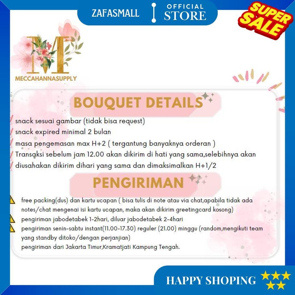 

(Ready Stock) Free Packing Bouquet / Buket Snack L Makanan Ringan Untuk Wisuda / Hari Ibu / Ulang Tahun / Hadiah / Anniversary / Valentine / Hari Guru Promo 6.6