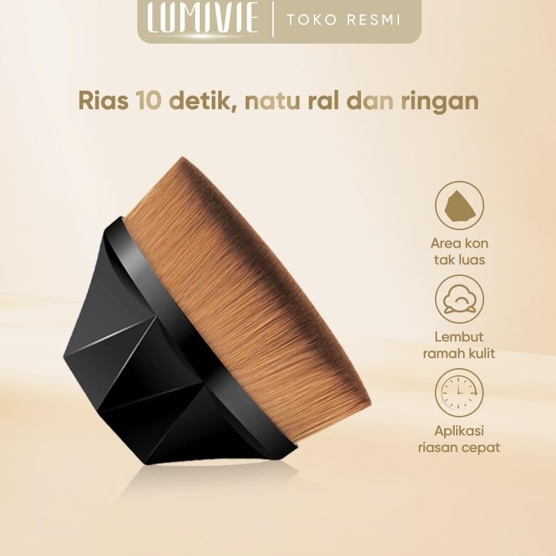 

baru lumivie kuas foundation makeup - brush lembut untuk hasil riasan flawless