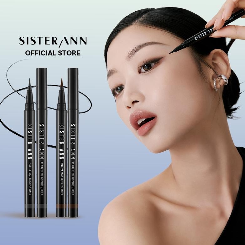 

baru sister ann perfect edge eyeliner pen - kuas liner presisi 2 warna waterproof