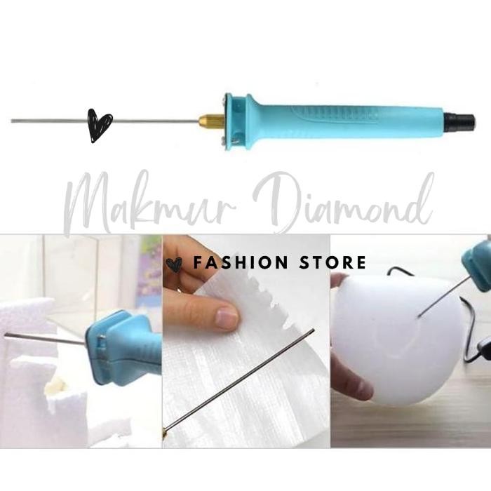 

ORIGINAL..!! ALAT POTONG STYROFOAM SOLDER UKIR GABUS CUTTER POLYSTYRENE EPE FOAM 10 CM 30W ADAPTOR LISTRIK