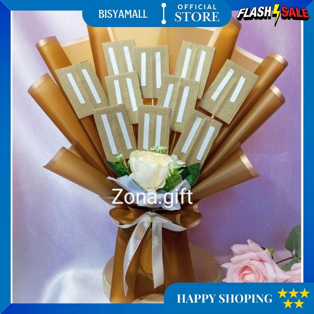 

Buket Kosongan Praktis Foto/Snack/Kopi /Buket Wisuda/Kado Ulang Tahun Sale