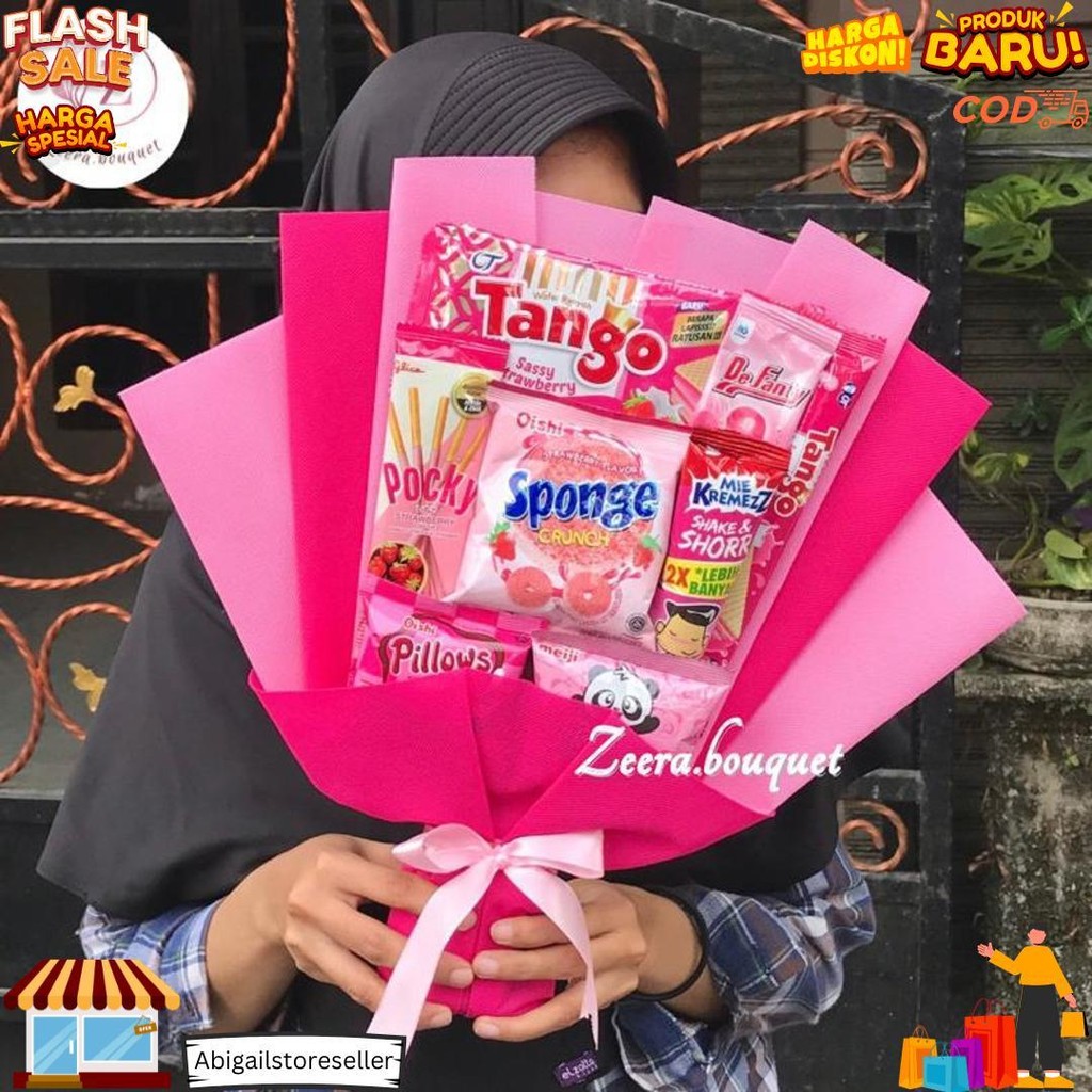 

Ready Stock (B2) Bucket Snack/Buket Snack/Bouquet [Include: Greeting Card+Packing] Promo 6.6