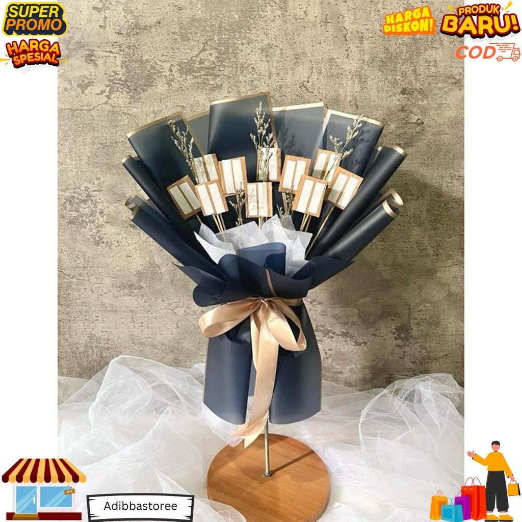 

[Kb Snack] Kerangka Snack Bouquet Buket | Buket Snack Kosongan | Buket Wisuda | Buket Bunga Artificial Promo Puncak