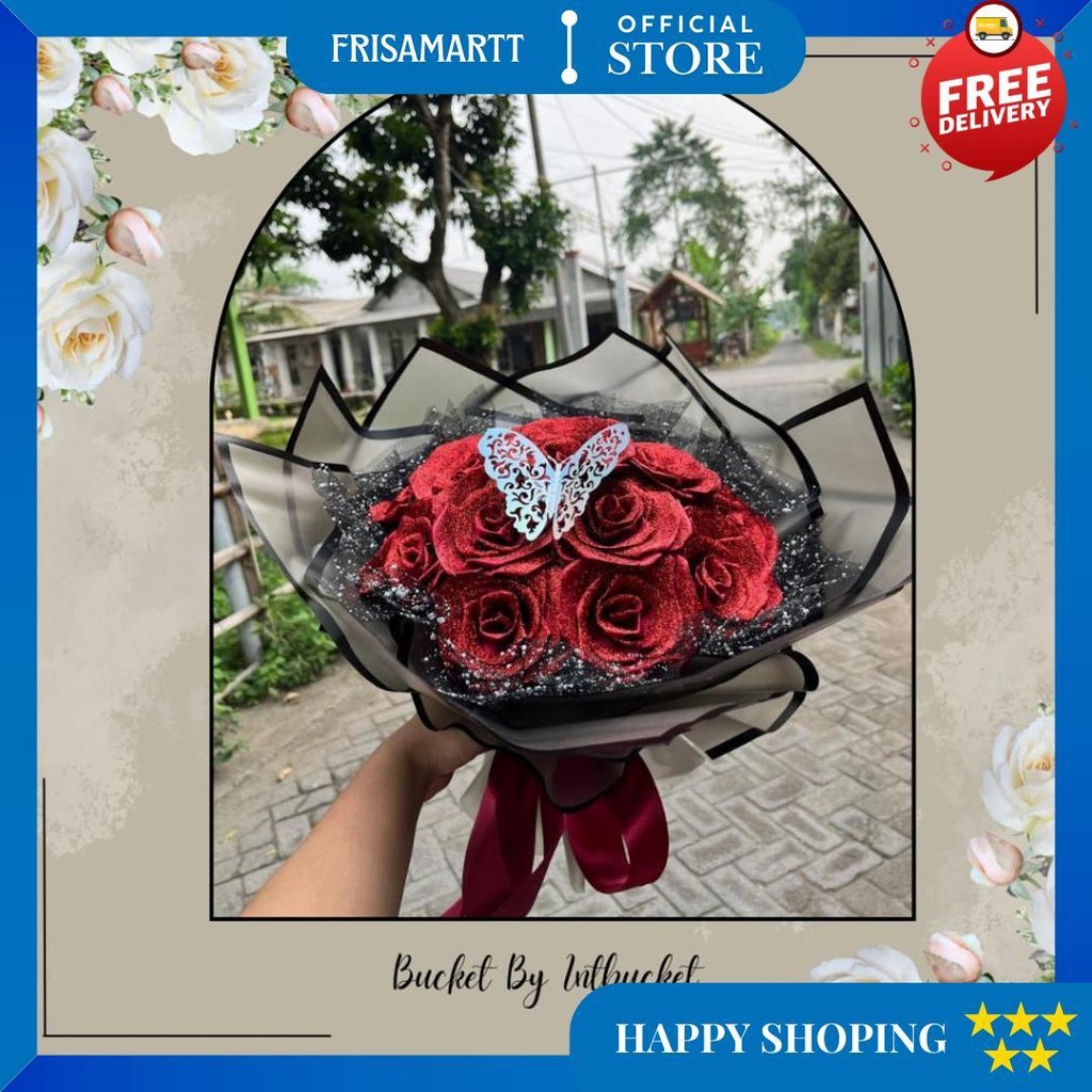 

Bunga Pita Satin Maroon 7 Tangkai Bunga Buket Bunga Pita Satin Buket Wisuda Hadiah Ulangtahun Wisuda Cod