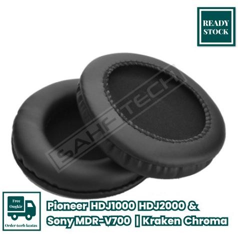 Pioneer HDJ1000 HDJ2000 HDJ1500 Kraken Chroma V.1 Sony MDR-V700 Earpad Earcup Cushion Bantalan RB11