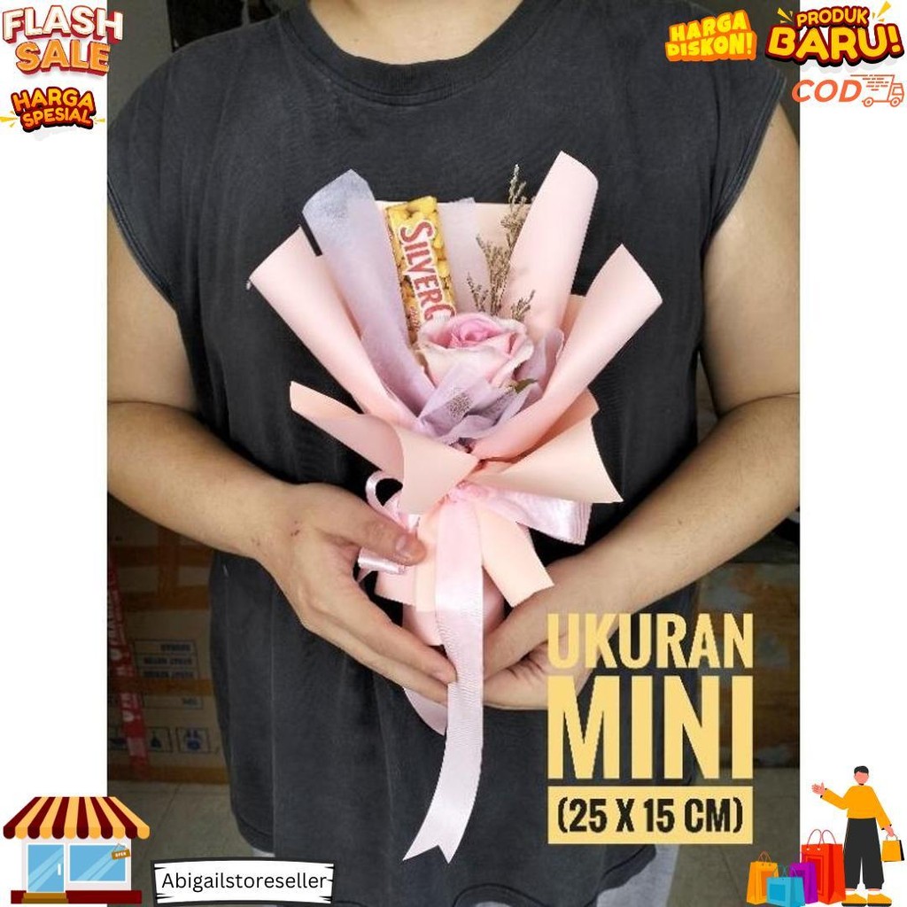 

[Ready] Buket Cokelat Silverqueen Mini Paket Hemat Valentine Cod