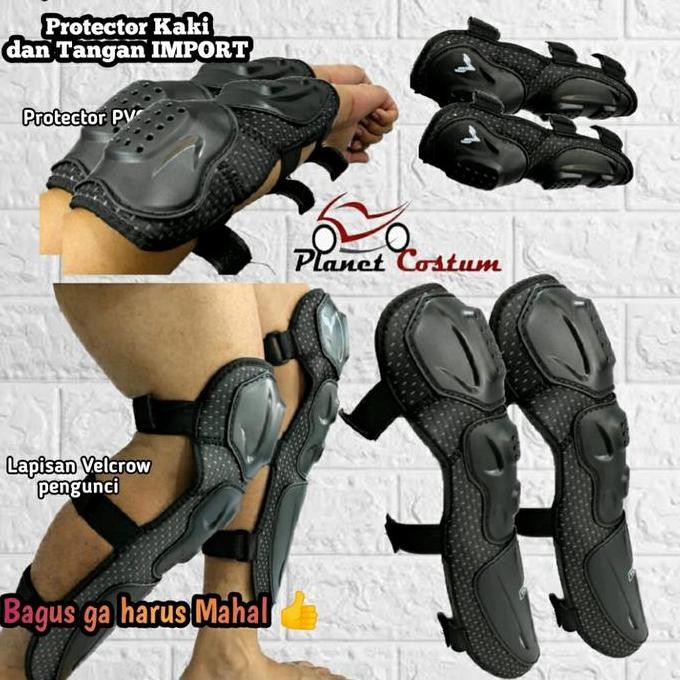 Decker FTN tangan kaki protector lutut siku bikers sepeda motor cross