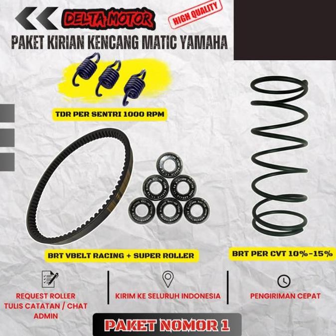 PAKET UPGRADE KIRIAN CVT BRT MIO SMILE MIO SPORTY MIO J MIO M3 NMAX OLD NEW AEROX 155 LEXI NOUVO YAM