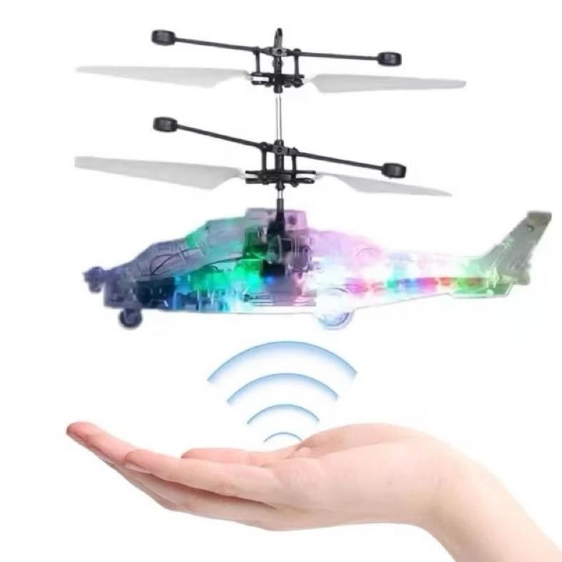 Mainan Anak Helikopter Remote Control / Sensor tangan , Mainan Helikopter Warna Sensor tangan Heliko