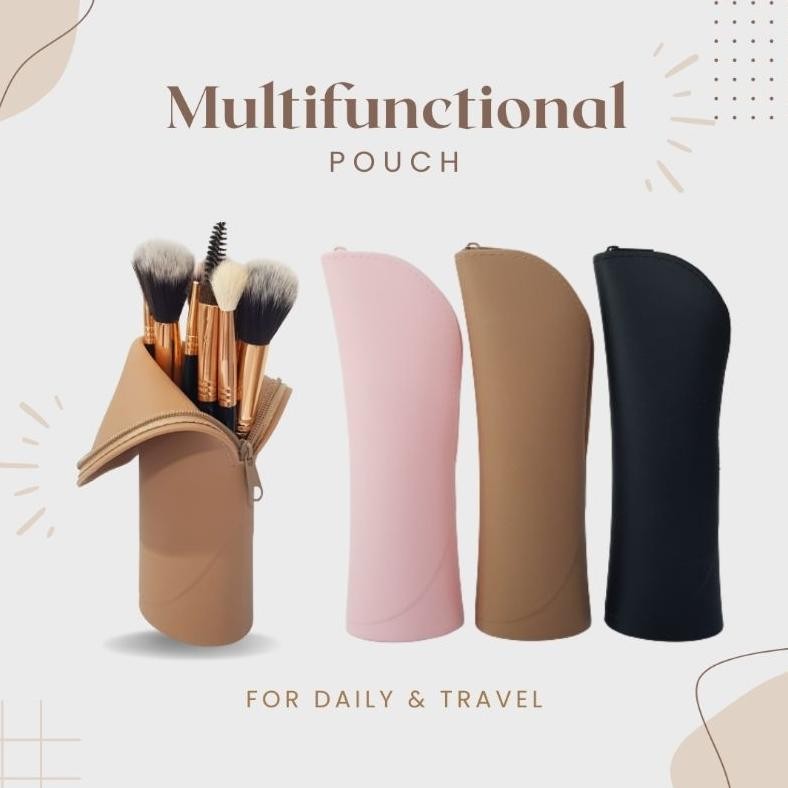 

baru tas kuas makeup organizer - pouch brush praktis & stylish