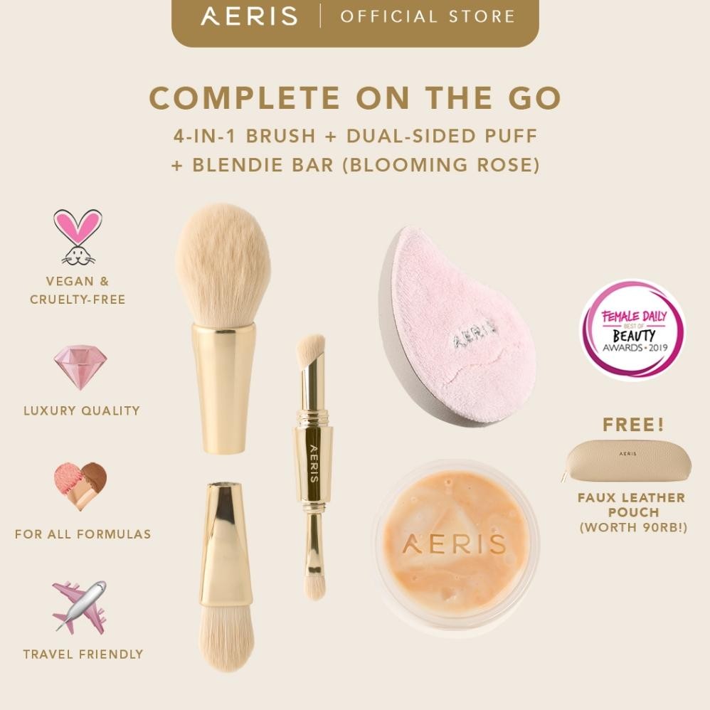 

baru bundle kuas aeris beaut - paket hemat brush + pembersih