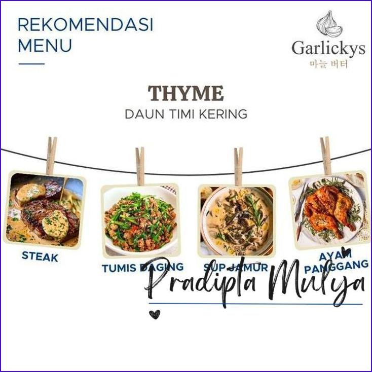 

Pasti Murah Thyme Kering / Daun Thyme Leaves / Dried Thyme Leaves Premium