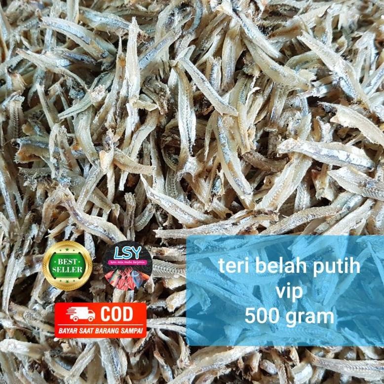 

Promo Ikan Asin Teri Belah Putih Vip/ Jengki Belah Vip 500Gr I-81