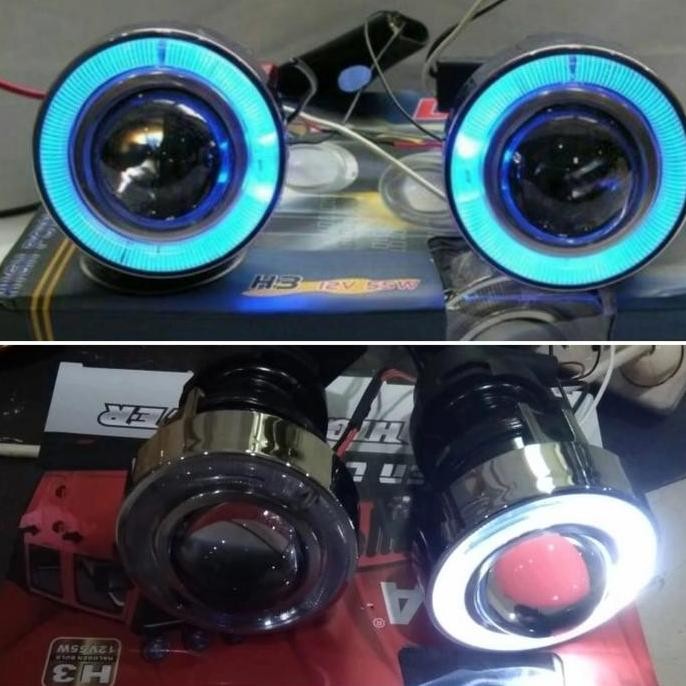 Lampu Kabut / Fog Lamp Projector Angel Eyes Nissan march