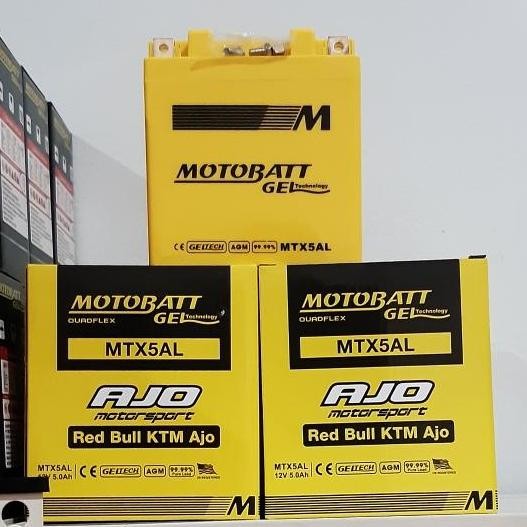 . Aki Motor Yamaha Mio Smile, Mio Sporty Motobatt MTX5AL Aki Kering