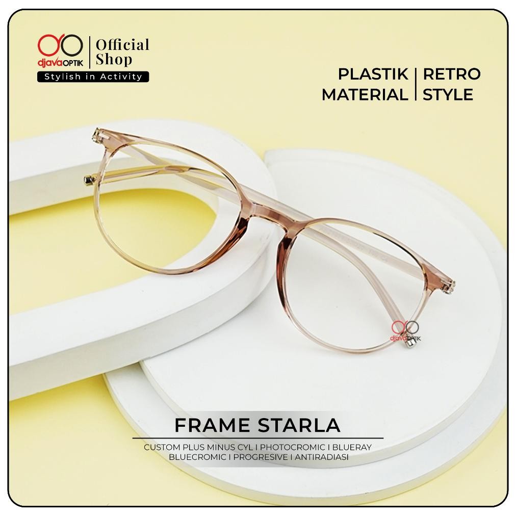 DJAVA OPTIK - Frame Starla - Kacamata Korea Minus Style Fashion Lentur Berkualitas