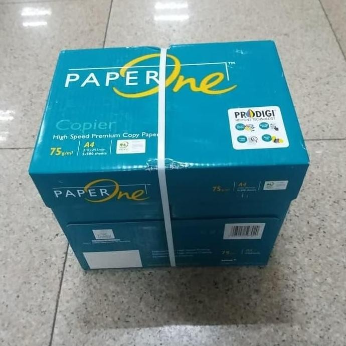 

Kertas A4 70Gr Paperone 1 Dus (5 Rim) / Kertas HVS A4 70Gr Paperone