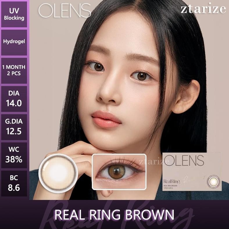 ztarize - Ready Stock - OLENS Real Ring Brown 1 Month Soft Contact Lens 1 Pair - OLENS x BLACKPINK J