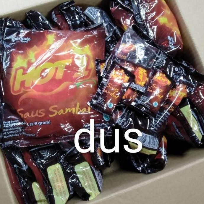 

sambal hot1 Stick / Hot 1 Sachet 20pak x 25pcs x 9gr dus LA