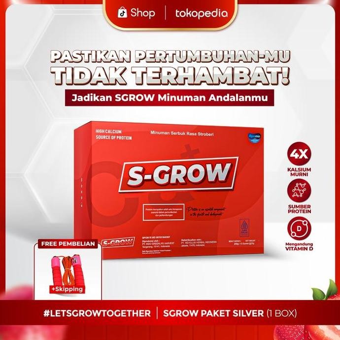

[Flash Sale] S-Grow Susu Peninggi Badan - Kalsium Murni, Kolagen, Malt Extract Barley & Fosfor