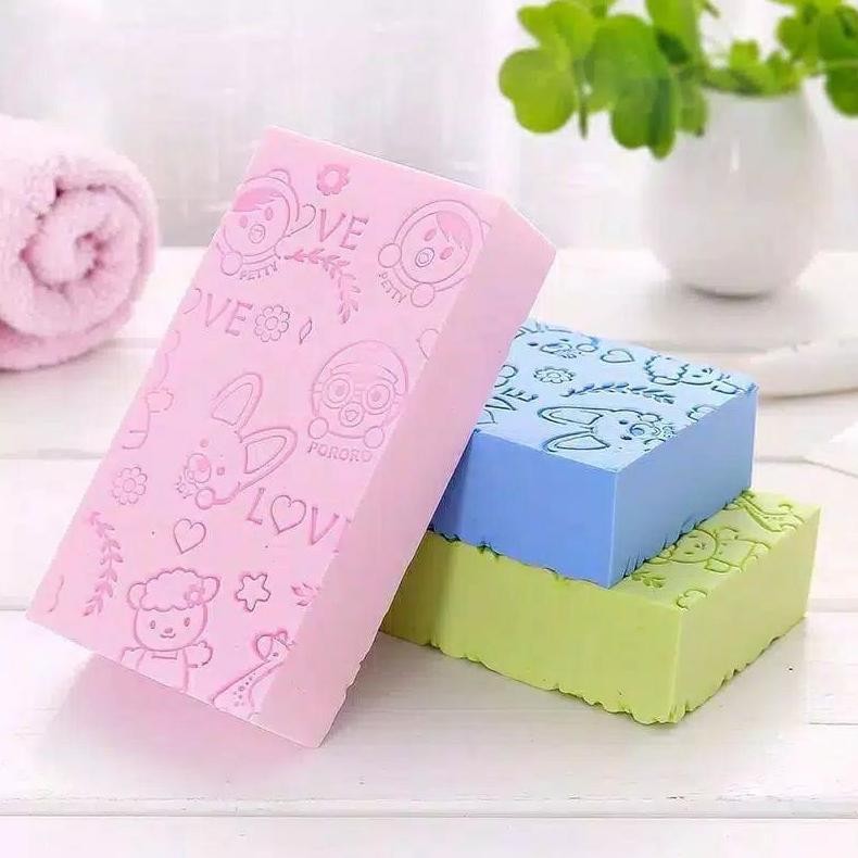 Sponge Mandi Perontok Daki Badan Scrub Spons Gosokan Busa Ready Stok