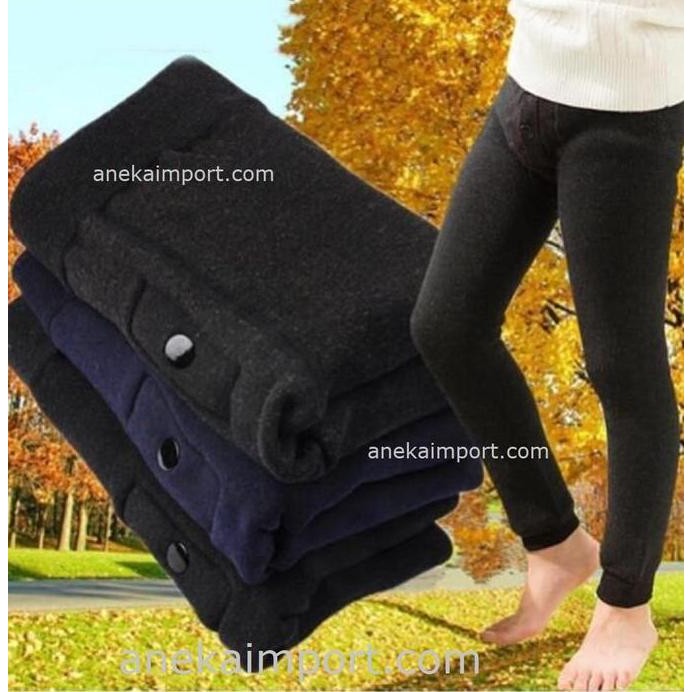 Legging Winter Thermal, leging Anak Cowok musim dingin ls