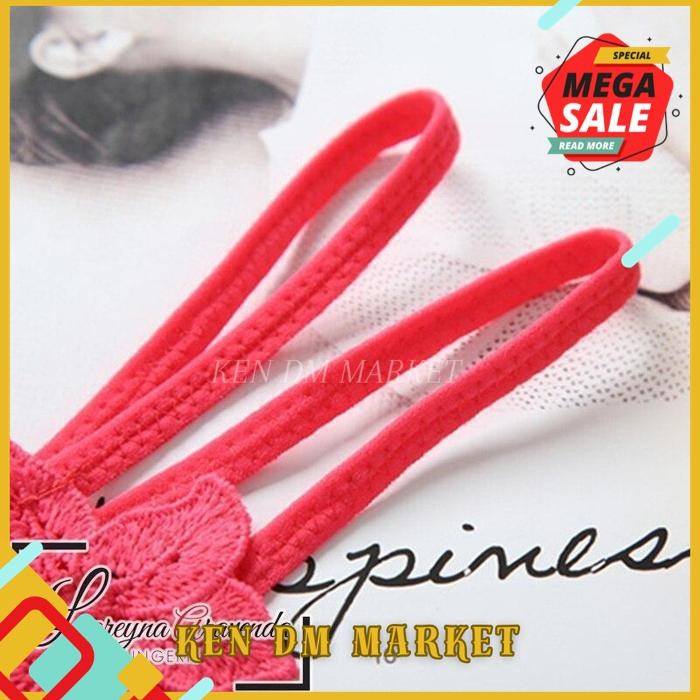 G STRING SEKSI WANITA MODEL THONG BIG PEARL LACE CD018 KUALITAS BERKELAS !!