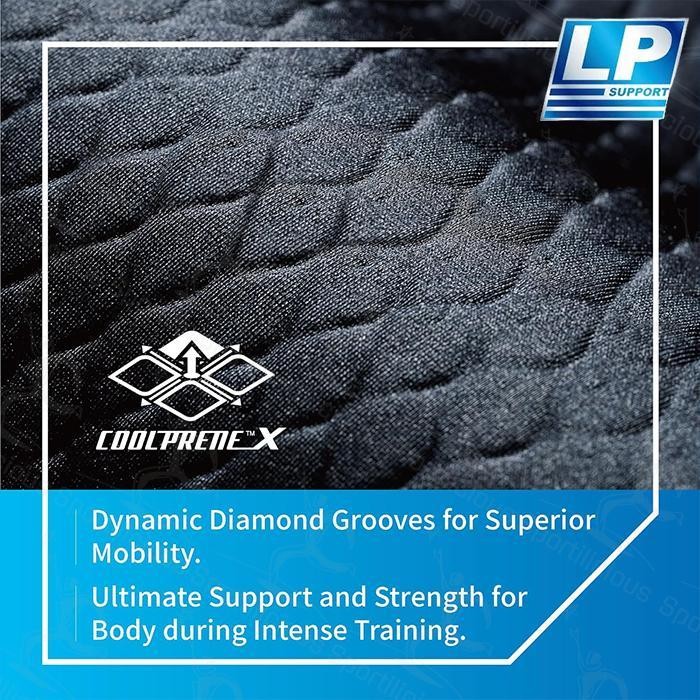Lp Support Coolprene X Knee Sleeve With Open Patella 708Ca Black Original Original Dan Terpercaya