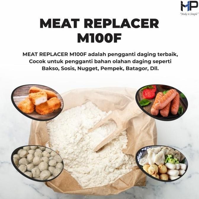 

TERMURAH - Meat Replacer M100f 1kg | Pengganti daging lebih bagus dari tvp / isp