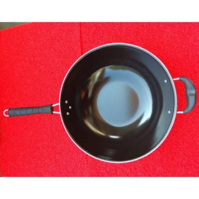 Wajan Enamel Gagang Panjang & Kuping Anti Lengket Penggorengan Anti Goreng Fry Pan Shinko Nizen Stok