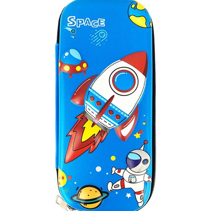 

Tempat Pensil 3D Sekat Banyak Karakter Motif Astronot Roket Princess Dino Lubang Pensil Pen Bulpoint Pena Double Resleting Trending
