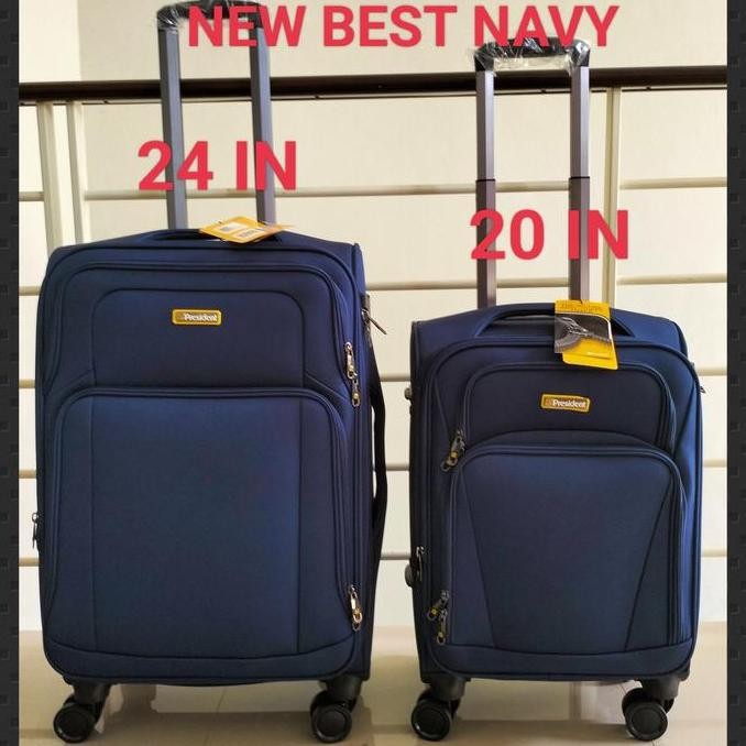 NEW KOPER KAIN PRESIDENT 24 INCHI BAGASI RODA 4 TSA EXPAND