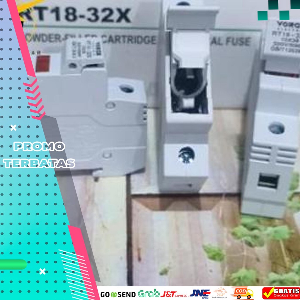 FUSE HOLDER RT18-32 DIN RAIL UNTUK RUMAH FUSE 10 X 38 10*38 10X38