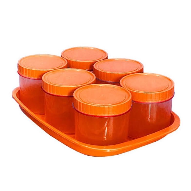 Tonam Nato 7 In 1 Toples 6 Pcs Nampan 1 Pcs Lebaran Tempat Makanan Jajan Biskuit Kerupuk Kue Set Pol
