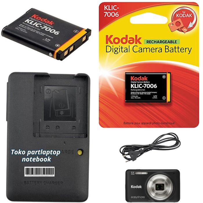BATERAI CHARGER KODAK EASYSHARE M22 M23 M200 M215 MD30 M522 M530 M531 KLIC-7006 BATTERY DIGITAL