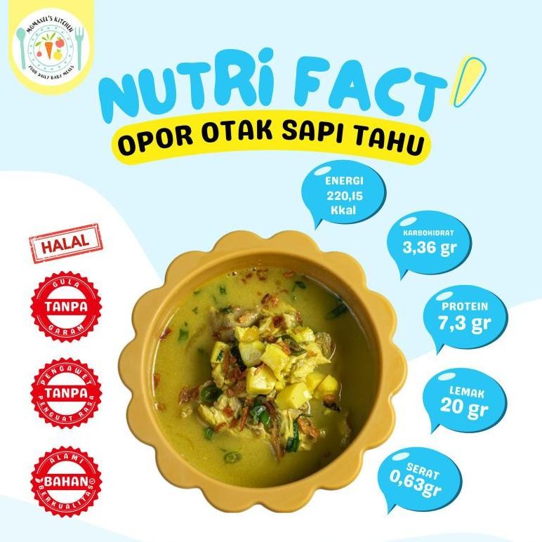 

_Kecil_ Opor Otak Sapi Tahu Santan (Catering Makanan Bayi Frozen) In-137