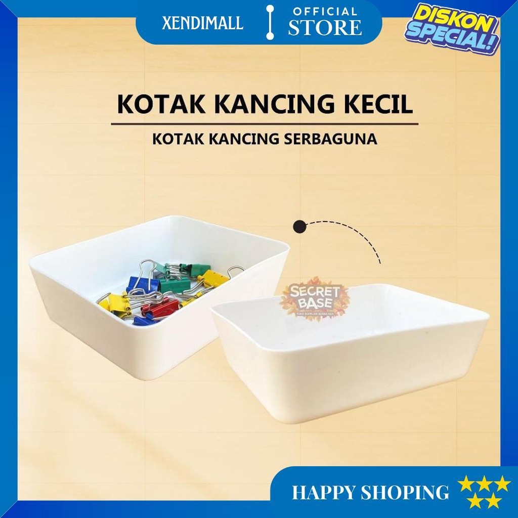 Kotak Kancing Kecil - Kotak Serbaguna / Tempat Pulpen / Kotak Obat Aksesoris Cod